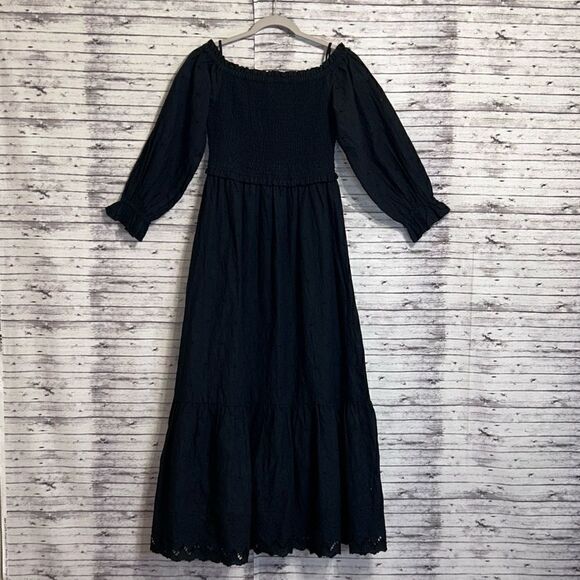 Lilly Pulitzer Arlynn Off-The-Shoulder Dress Boho Bash Eyelet - Picture 1 of 10